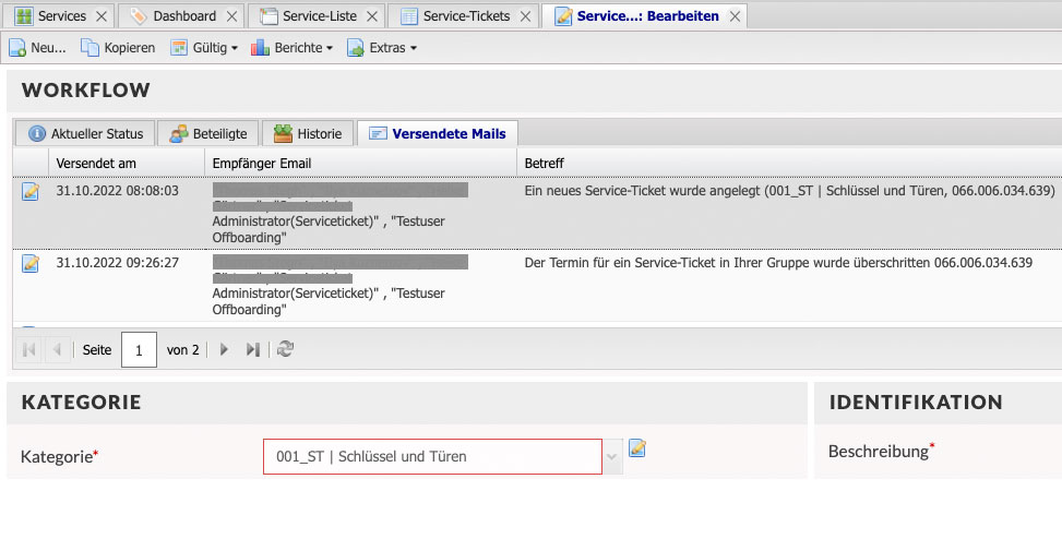 E-Mails im Workflow Controll E-Mails im Workflow Controll